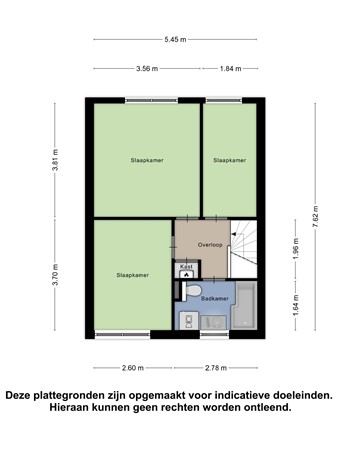 Plattegrond - Oostzeestraat 113, 8226 BH Lelystad - Eerste verdieping.jpg